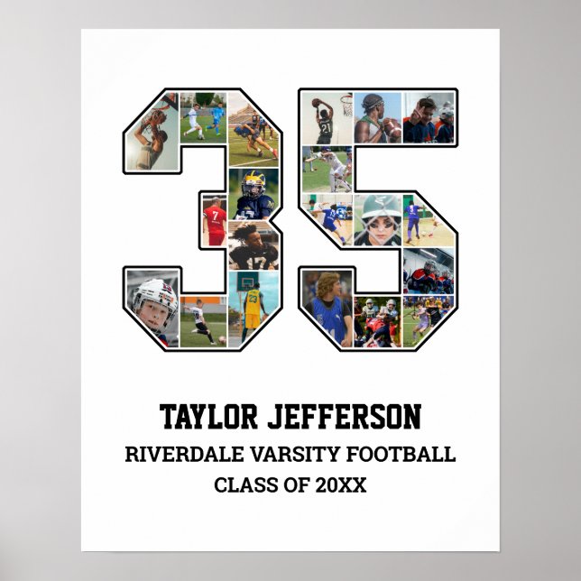 Poster Colagem de Fotografias do Player Número 35 da Equi (Frente)