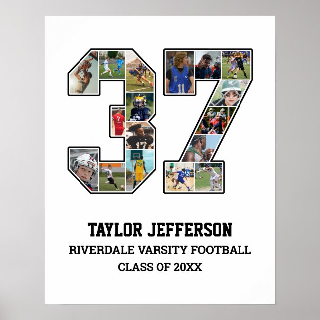 Poster Colagem de Fotografias do Player Número 37 da Equi (Frente)