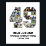 Poster Colagem de Fotografias do Player Número 49 da Equi<br><div class="desc">Colagem personalizada de fotos para o jogador número 49. Este presente personalizável de fotos é perfeito para mais velho noite, banquete de prêmio esportivo ou presente de aniversário para seu filho, filha ou estudante atleta. É uma forma excelente de mostrar momentos e memórias de preciosos de seus jogos esportivos. O...</div>