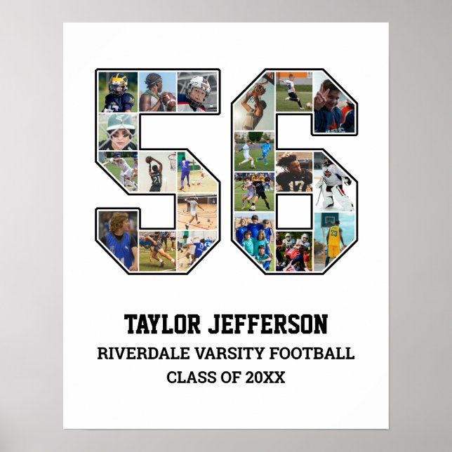 Poster Colagem de Fotografias do Player Número 56 da Equi (Frente)