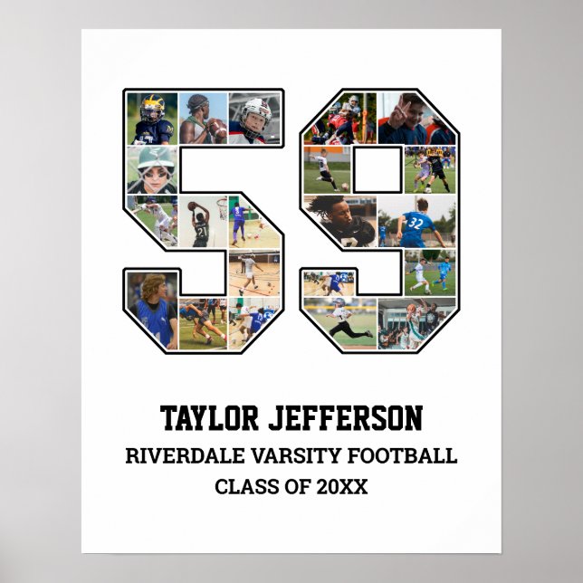 Poster Colagem de Fotografias do Player Número 59 da Equi (Frente)