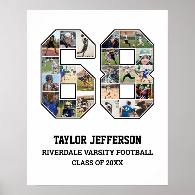 Poster Colagem de Fotografias do Player Número 68 da Equi (Frente)