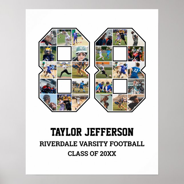 Poster Colagem de Fotografias do Player Número 88 da Equi (Frente)