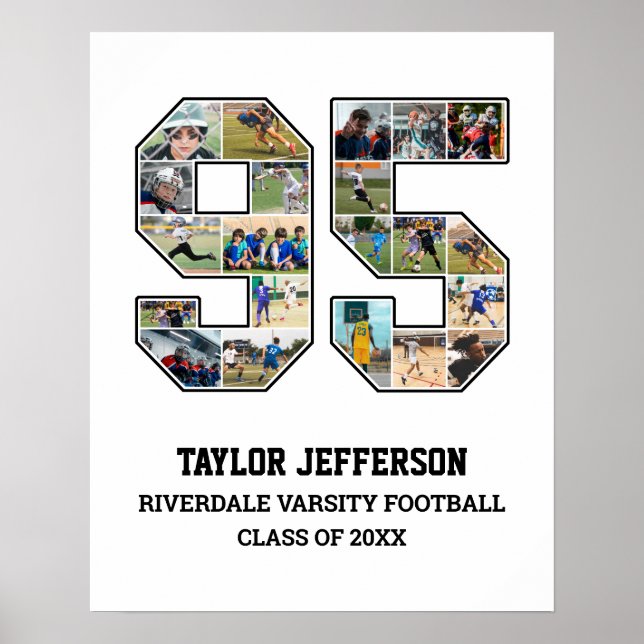 Poster Colagem de Fotografias do Player Número 95 da Equi (Frente)