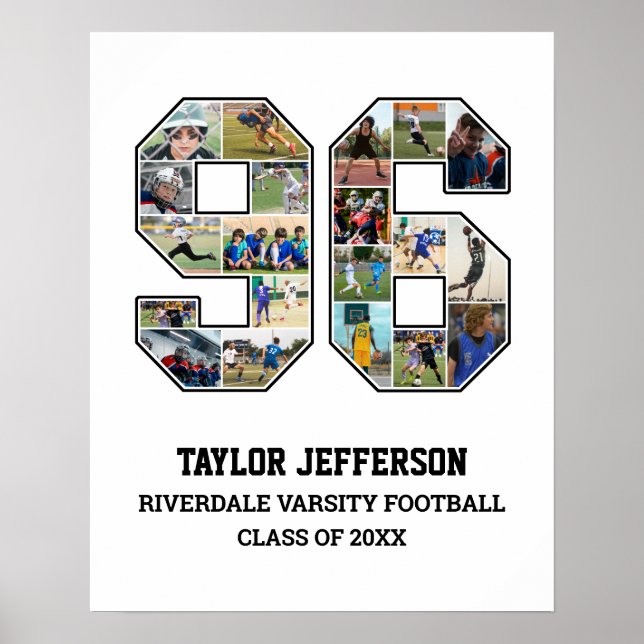 Poster Colagem de Fotografias do Player Número 96 da Equi (Frente)