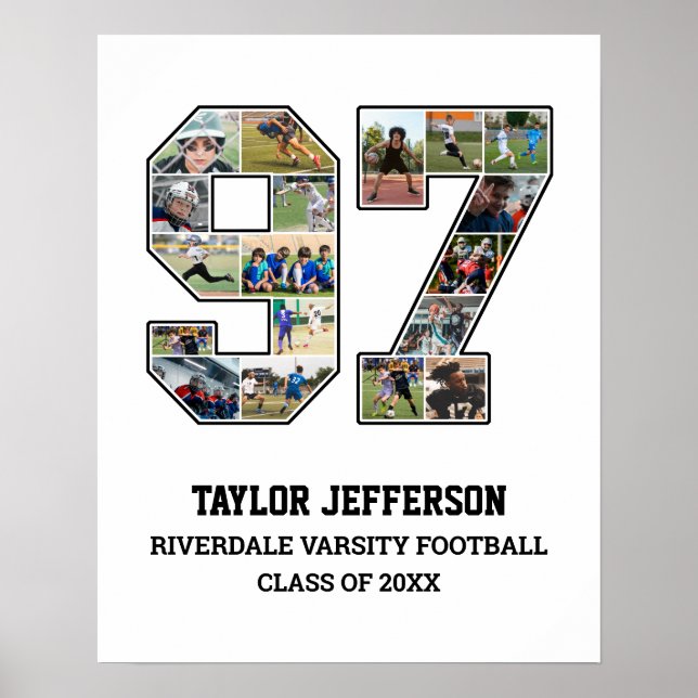 Poster Colagem de Fotografias do Player Número 97 da Equi (Frente)