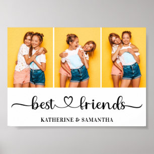 Poster Colagem de Fotografias Personalizada 3 Melhores Am