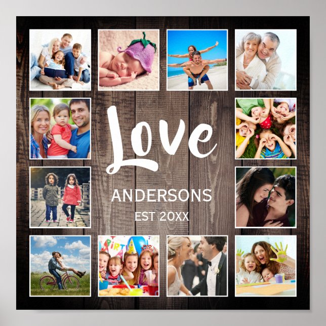 Poster Colagem de Fotografias Personalizada Farmhouse Rus (Frente)