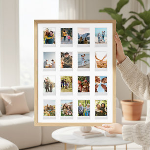 Poster Colagem de Fotografias Personalizada Instant Film