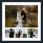 Poster Colagem de Fotografias Personalizada no Melhor Dia<br><div class="desc">Impressão de Poster de Colagem de Foto Personalizada no Melhor Dia de 4 Dias, impressa por design moderno e elegante, que pode ser personalizado com seu texto. Veja a Design de Arte Gráfica para outros produtos que combinam com este design!</div>