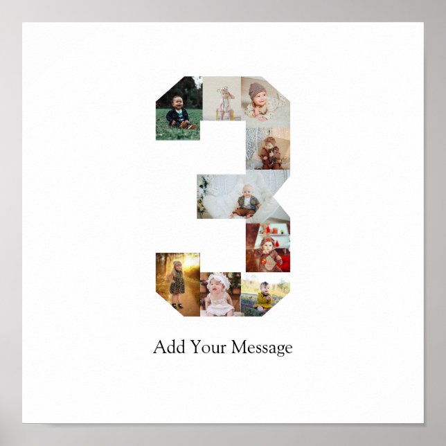 Poster Colagem de Fotografias Preta e Branco Número 3 (Frente)