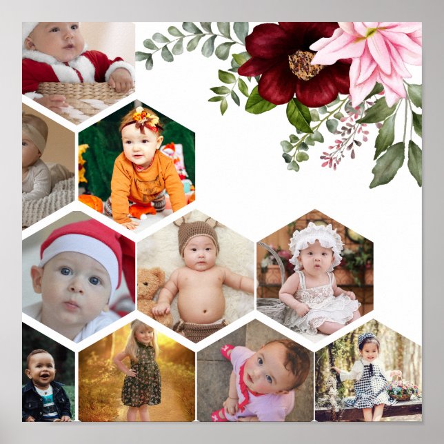 Poster Colagem de Fotos 10 Floral design (Frente)