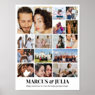 Poster Colagem de Fotos 15 Imagens 12x16 18x24 24x32 30x4