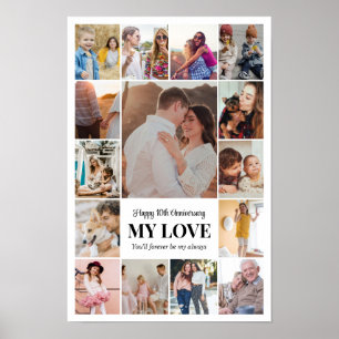 Poster Colagem de Fotos 15 Imagens 12x18 16x24 20x30 Bran