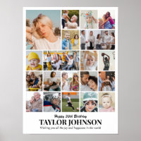 Colagem de Fotos 20 Imagens 12x16 18x24 24x32 30x4