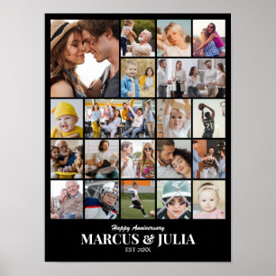 Poster Colagem de Fotos 20 Imagens 12x16 18x24 24x32 30x4