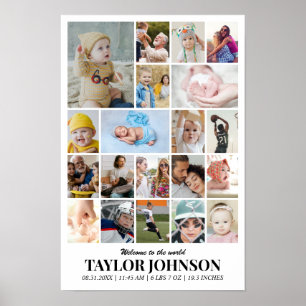 Poster Colagem de Fotos 20 Imagens 12x18 16x24 20x30 24x3