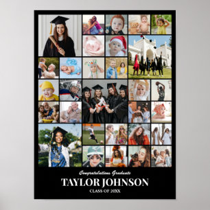 Poster Colagem de Fotos 30 Imagens 12x16 18x24 24x32 30x4