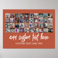 Colagem de Fotos 40 - 4 Linhas 10 Colunas - Texto