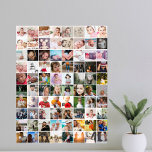 Poster Colagem de Fotos 80 Personalizada<br><div class="desc">Crie um poster personalizado de colagem de fotos de Ricaso - adicione 80 fotos individuais para fazer uma colagem de fotos de 80 fotos</div>