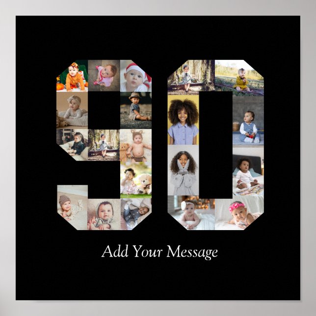 Poster Colagem de Fotos 90 (Frente)