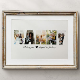 Poster Colagem de Fotos da Babá para a Avó