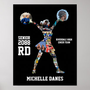 Poster Colagem de Fotos da Equipe de Cheerleaders