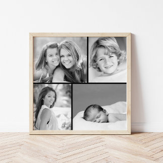 Poster Colagem de Fotos da Família