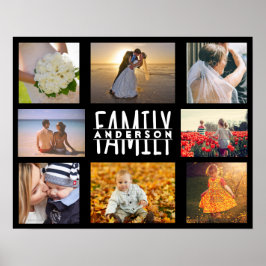 Pôster Colagem de fotos da família 8 DIY Modelo | Adicion