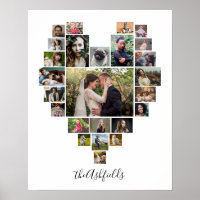 Colagem de Fotos da Família Coração 25 Imagens Nom