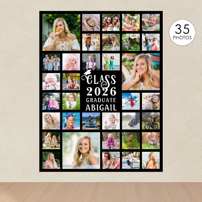Poster Colagem de Fotos da Formatura 35 Turma do Ano Grad (Criador carregado)