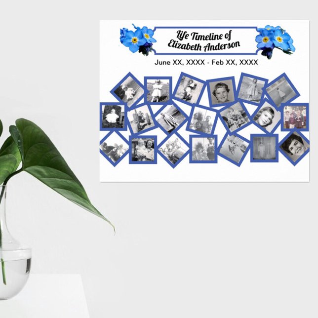Poster Colagem de Fotos da Linha do Tempo do Blue Forget  (Criador carregado)