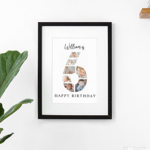 Poster Colagem de Fotos da Moda para Festa de Aniversário