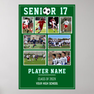 Poster Colagem de Fotos da Noite do Futebol Senior Memóri