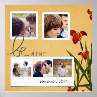 Pôster colagem de fotos de acoplamentos instagram