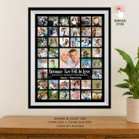 Colagem de Fotos de Aniversário 41 com Texto e Cor