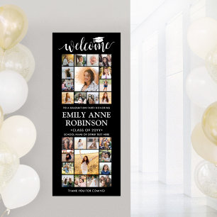 Poster Colagem de Fotos de Boas-vindas para Graduação Imp
