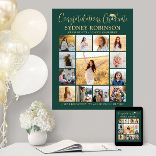 Poster Colagem de Fotos de Confraternização de Formatura 