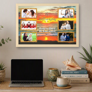 Poster Colagem de Fotos de Família Personalizada Pôr do S
