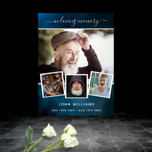 Poster Colagem de fotos de funeral bem-vindo memorial céu