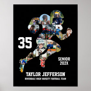 Poster Colagem de Fotos de Futebol Personalizada para Noi