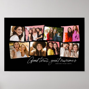 Poster Colagem de fotos divertida personalizada memória p