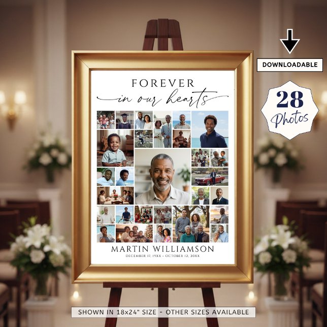 Poster Colagem de Fotos do Funeral Para Sempre em Nossos  (Criador carregado)