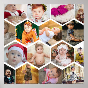 Poster Colagem de Fotos do Hexagon