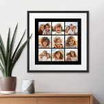 Pôster Colagem de Fotos do Instagram com 9 fotos<br><div class="desc">Use suas fotos sem quadros nesta! Adicione suas fotos e instantâneos favoritos a esta faixa para obter um dispositivo de memória divertido. Uma maneira artística de mostrar seus melhores fotos de compartilhamento de fotos.</div>