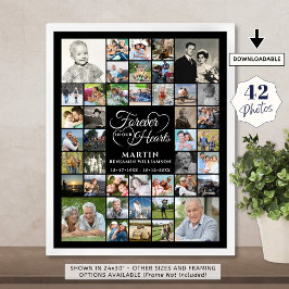 Poster Colagem de Fotos do Memorial 42 PARA SEMPRE EM NOS