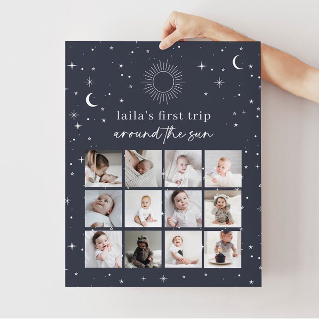 Poster Colagem de Fotos do primeiro aniversario Sun Celes (Criador carregado)