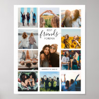 Colagem de Fotos dos Melhores Amigos para Sempre
