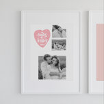 Poster Colagem de fotos e abraços do Casal e beijos do co<br><div class="desc">Colagem de fotos e abraços do Casal e beijos do coração PInk</div>