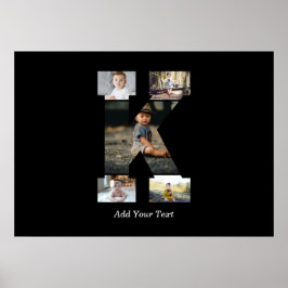 Poster Colagem de Fotos em Preto e Branco K